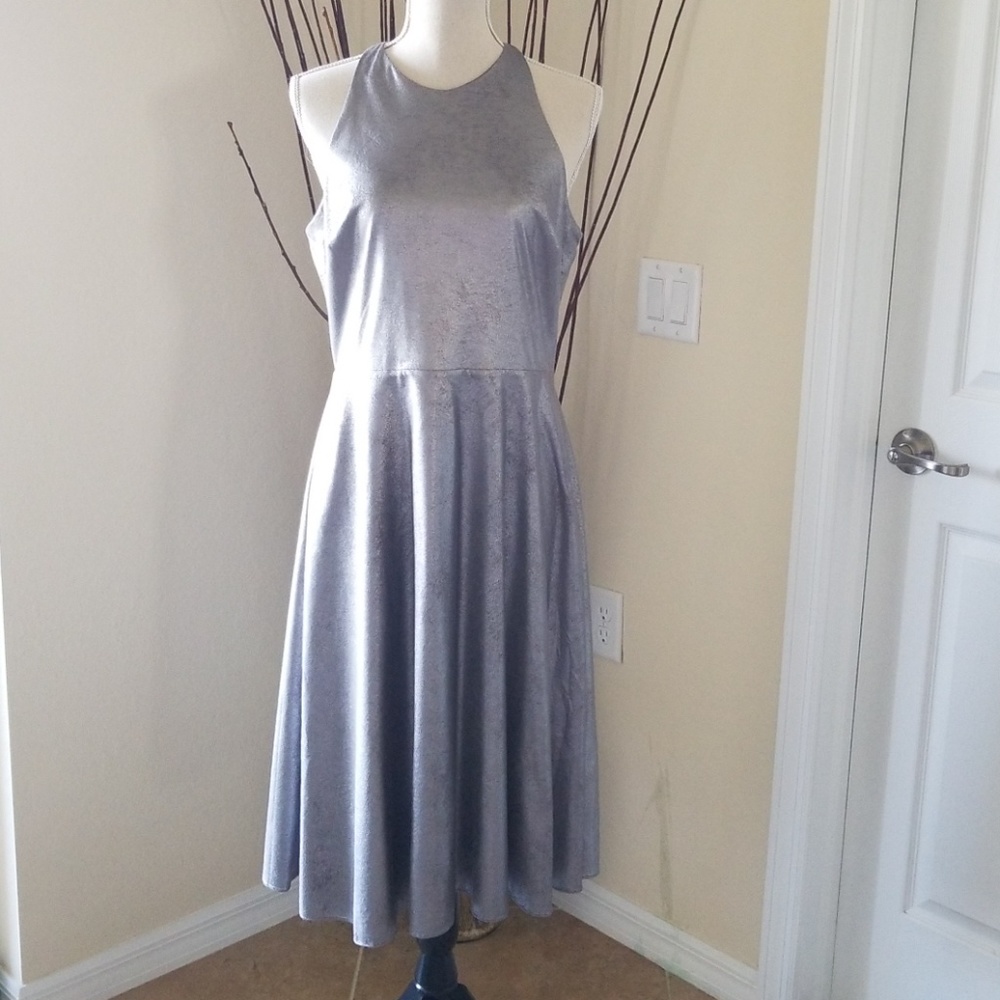 Halston racer back dress.  70's disco feel